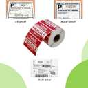 3 x 2 inch Handle with Care Fragile Thank You Warning Packing Shipping Label Stickers Permanent Adhesive (12 Rolls, 6000 Labels)