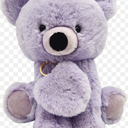 Holiday Home 10-Inch Plush Bear with Keychain - Purple