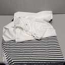 Awellife Black Boho Stripe Shower Curtain for Bathroom with Tassel 70"*6 Farmhouse Cotton