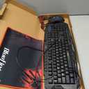 BlueFinger Gaming Keyboard and Mouse,USB Wired Backlit Gaming Mouse and Keyboard Combo,Letters Glow, 3 Color Crack Backlit,Illumination Keyboard and Mouse Set for Game and Work