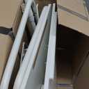 TV Trays Set of 2 - Folding TV Tray Adjustable Dinner Trays for Eating On Couch Wooden Tables Mate Stand Foldable White Desk with Cup Holder Portable