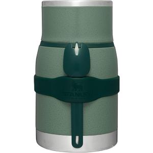 Stanley Adventure To-Go Food Jar | Vacuum Insulated Thermos Food Container | Wide Mouth Screw On Lid | Packable for Travel | Stainless Steel with Leakproof Lid | BPA-Free (24 oz)