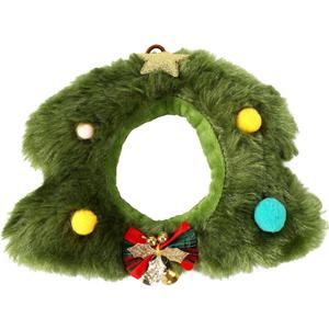 Christmas Tree Hat for 6.67in/17cm Doll, Green Cute Doll Christmas Outfit Festive Holiday Costume Clothes Headwear for Play & Display Accessories