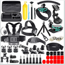 61 in 1 Action Camera Accessories Kit for GoPro Hero 13 12 11 10 9 8 7 6, Gopro Max, GoPro Fusion, Xiaomi, Insta360, DJI Osmo Action, AKASO APEMAN, Campark, SJCAM