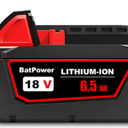 18v, 6.5Ah Battery Replacement for Milwaukee M18 Battery,High-Capacity Batteries Compaitble with Milwaukee Tools and Charger,2024 Version/New Patented (Black, 8Pack)