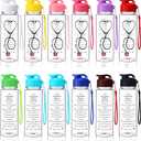 Nurse Tumblers Gift Bulk 17 oz Plastic Sports Water Bottles Nurse Week Appreciation Cups Thank You Gifts for Nursing Medical Assistant Student Graduation Hospital Staff