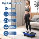 Vibration Plate Exercise Machine, Shake Vibrating Fitness Platform with Remote, 10 Speed, LED Display, Full Body Workout Shaker Machine Board for Lymphatic Drainage, Weight Loss