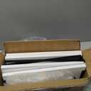 RICHER HOUSE 3+1 Tier Wall Mounted Floating Shelves Set of 2, Rustic Wood Wall Shelf with Metal Frame, Extra Storage Rack for Bathroom, Kitchen, Bedroom with Tissue Rack & Towel Bar - White