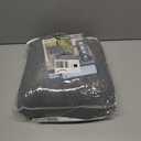 KinCam Recliner Chair Covers, Stretch Reclining Cover, Recliner Sofa Slipcovers Stripe Jacquard Recliner Couch Covers Furniture Protector Covers for Pet Kid (1 Seater, Dark Gray)