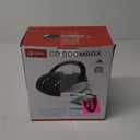 GPX, Inc. Portable Top-Loading CD Boombox with AM/FM Radio and 3.5mm Line in for MP3 Device - Black (Pack of 1)