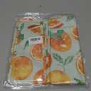 Watercolor Orange Dining Table Runner, Spring Summer Citrus, 13 x 72 Inches