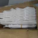 20Pcs Garden Edging Border Landscape Edging Lawn Garden Fence Decorative Landscape Border 20Ft Length Landscaping with 20 Pcs Stakes for Lawn Flower Bed Yard White