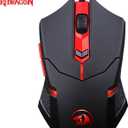 Redragon M601-3 Centrophorus Gaming Mouse, 3200 DPI, 5 Programmable Buttons with 5 Memory Profiles, 3600 FPS, Black | M601-3