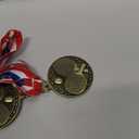 Ping Pong Medals, 2" Gold Table Tennis Medal Award with Free Custom Engraving, 3 Pcs