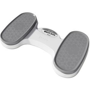 KYTO Waist Twister Disc  Core Trainer Board with Digital Counter, Ab Workout Equipment with 360 Rotation, Non-Slip Foot Massage Design for Home, Office Fitness (White/Gray)