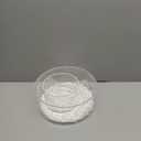 2PCS Acrylic Fillable Cake Stand with Lace Paper Doilies, Clear Round Cylinder Display Riser Display Box, Decorative Centerpiece for Wedding Birthday Party Display(6Inch, 10Inch)