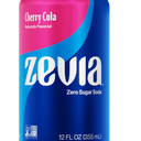 Zevia Zero Sugar Soda, Cherry Cola, 12 oz Cans (23-Pack) – Naturally Sweetened, Non-GMO Project Verified, Gluten-Free, Vegan