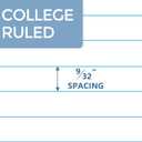 SUNEE Composition Notebooks - College Ruled Paper, 4 Pack Composition Book, 9 3/4" x 7 1/2", 80 Sheets/160 Pages, Assorted Colors, School, College & Office Supplies