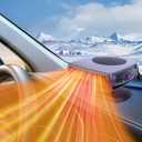Car Heater,200W Portable Fast Heating Auto Car Heater Defroster Windshield Defogger Automobile Windscreen Plug in Cigarette Lighter 360 Degree Rotary (12V) (Large Size)