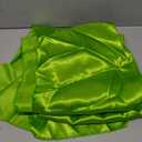 MDS 10 PCS Satin Table Runners 12 x 108 Inch Charmeuse Sateen Silk Table Runner for Indoor Outdoor Wedding Reception Birthday Graduation Party Event Banquet Dining Table Decoration - Parrot Green