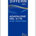 Differin Acne Treatment Gel, 90 Day Supply, Retinoid Treatment for Face with 0.1% Adapalene, Gentle Skin Care for Acne Prone Sensitive Skin, 45g Pump 