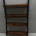 24" Pipe Shelving Wall Mounted Rustic Metal Floating Shelves, Wall Mount Bookshelf 4 Tier, Real Wood Book Shelves Shelf, Vintage Retro Wall Shelves for Kitchen Bar Office