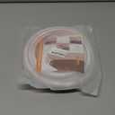 23FT Weather Stripping, Self Adhesive Door Weather Stripping, Silicone Door Seal Strip for Frame& Window (White, 9/16"(W)15/32"T)23ft(L)