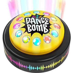KNUCKLHEAD Dance Bomb Party Button  30 Second  Funny Gifts  Teacher Classroom Must Haves  Cute Office Desk Accessories  Middle High School Classrooms Games Supplies  Gadgets Gifts for Coworker