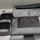 Full Body Massage Mat with Heat,Electric Massage Pad for Neck,Back,Foot&Full Body Pain Relief,10 Vibrating Nodes 3 Heating Levels W/ Detachable Neck,Foot Massager,Head Pillow&Inflatable Lumbar Pillow