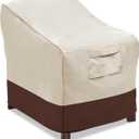 Vailge Patio Chair Covers, Lounge Deep Seat Cover, Heavy Duty and Waterproof Outdoor Lawn Patio Furniture Covers (Large, Beige & Brown)