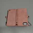 Defencase for iPhone 17e/16e Case Wallet Compatible with Magsafe, Rose Pink | Drop-Proof Magnetic Detachable Phone Cases Cover, with RFID Bolcking Card Holder, Zipper Strap, PU Leather, Removable Wallet