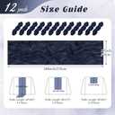 12 Pack Navy Blue Cheesecloth Table Runner 17x108 Inch Semi Sheer Boho Gauze Cheese Cloth Fabric Table Runners, for Wedding Party Baby Shower Birthday Home Decor Garden Farmhouse (L)