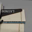 Laundry Room Wall Decor 4 Pieces Wooden Funny Laundry Room Signs Vintage Wash Dry Fold Repeat Signs Farmhouse Rustic Wall Decor(Brown, Blue, White)