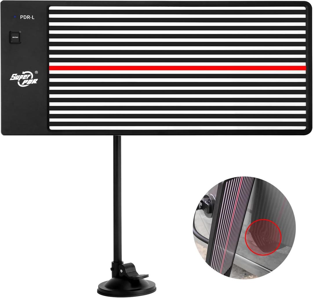 Biupky Dent Reflection Line Board, Led Dent Reflector Board Dent Remover Tool for Car, Dent Repair Board, Paintless Dent Repair Removal Tool PDR Light Dent Checking Reflector Line Board