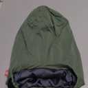 Large Satin Bonnet for Men Sleeping: Loc Cap Dreadlocks for Curly Braids, Silky for Frizzy Hair Smooth Military Green