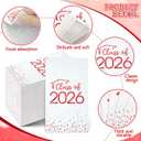 200pcs Class of 2026 Graduation Napkins, Disposable Congrats Grad Cocktail Napkins Foil Dot Paper Hand Towels for 2026 High School University College Graduation Party Decorations (Red)