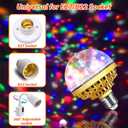 2 Pack Colorful Magic Rotating Ball Light, LED Plug in Disco Ball Light, RGB Disco Light Bulb, Party Lights Dj Disco Lights with Sockets for Home Room Dance Parties Bar Karaoke
