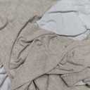 100% Blackout Curtains 84 Inch Length 2 Panels Set Farmhouse Style for Bedroom Windows/ Living Room Thermal Insulated Neutral Boho Drapes Linen Blend Natural Ivory 7ft Long Hook Belt Pleated/ Back Tab