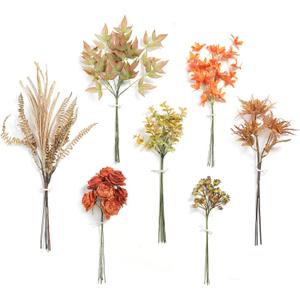 Serra Flora Artificial Greenery Stems Box Set,(Pack of 44pcs) with 7 Kinds of Faux Greenery Picks Filler for DIY Bridal Bouquets Wedding Floral Arrangement Table Centerpieces