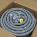 Liquid-Tight Conduit 3/4 50ft, Electrical Conduit w/UL Certification, Flexible Conduit with 5 Straight and 5 90-Degree Conduit Connector Fittings