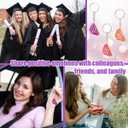 CPEGHDVM 54Pcs Positive Pants Keychain Funny Employee Christmas Gift with Positive Cards Organza Bags Thank You Gift for Staff Employee