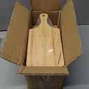 Patelai 12 Pcs Thicken Bamboo Cutting Board Bulk Wood Chopping Unfinished Crafts Serving Charcuterie Boards for DIY Wedding Housewarming Gift(Handle)