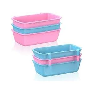 Pawfly 10 Pcs Cage Cups Hanging Plastic Bird Cage Feeders with Hooks 10 oz Rabbit Feeders for Cages Rabbit Food Bowls Waterers Bunny Cage Feeding Dishes for Small Pets Parrots Hamsters Guinea Pigs