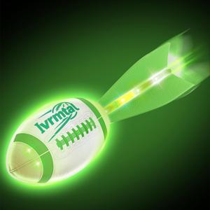 Foam Glow in The Dark Football, LED Light Up Football, Color-Changing Sports Outdoor Toys for Kids 8 9 10 11 12 Summer&Birthday Gifts for Boys 8-12 (Green)