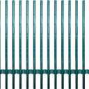 ARIFARO Fence Posts 4 Feet Sturdy Duty Metal Fence Post, Pack of 16, No Dig Garden U Post for Wire Fencing Steel Poles for Yard, Outdoor Wire (Green 16 PCS)