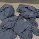 JQinHome 4 Pcs Dining Chair Slipcover, High Stretch Removable Washable Chair Seat Protector Cover for Home Party Hotel Wedding Ceremony (Gray Blue)