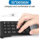 Foloda Wireless Number Pads, Numeric Keypad Numpad 22 Keys Portable 2.4 GHz Financial Accounting Number Keyboard Extensions 10 Key for Laptop, PC, Desktop, Surface Pro, Notebook