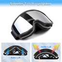 EXP VISION Ski/Snowboard Goggles for Men Women, OTG Snow Goggles Anti Fog UV Protection