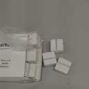 AceOrbit 12 Pieces Mini White Marble Business Card Holders Elegant Table Number Stands Small Sign Display for Weddings Reception Corporate Events or Party Decoration