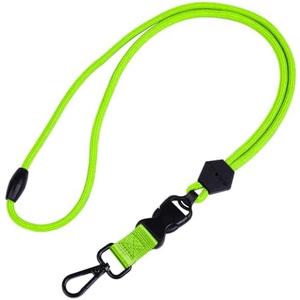 Wisdompro 23 inch Round Cord Lanyard with Safety Breakaway Buckle | Heavy Duty Neck Lanyard, with Detachable Buckle and Metal Hook, Suitable for ID Card Badge Holder and Keys, 2 Pack